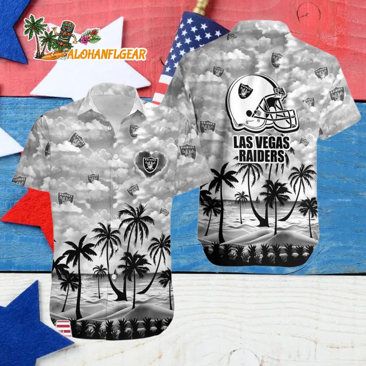 Las Vegas Raiders Coconut Palms Limited Edition Hawaiian Shirt Las Vegas Raiders Aloha Shirt 4