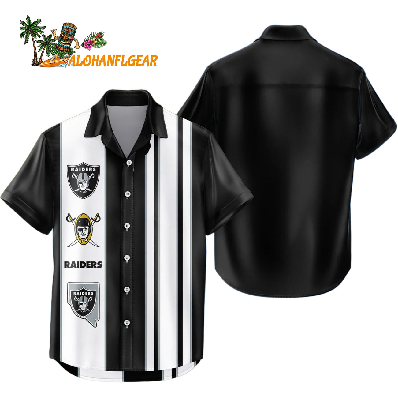 Las Vegas Raiders Hawaiian Shirt Classic Color Contrast, Las Vegas Raiders Aloha Shirt Las Vegas Raiders Hawaiian Shirt Classic Color Contrast, Las Vegas Raiders Aloha Shirt
