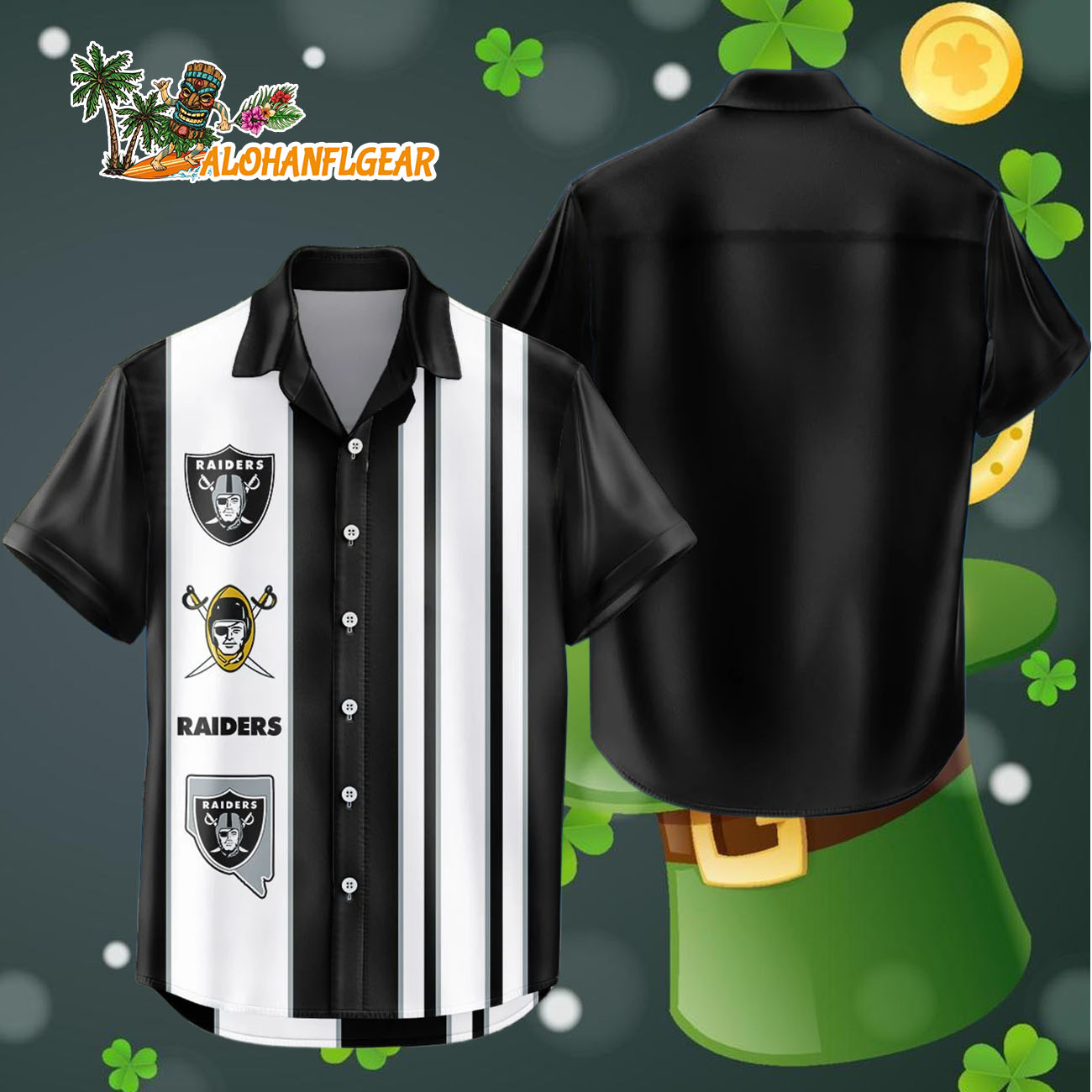 Las Vegas Raiders Hawaiian Shirt Classic Color Contrast, Las Vegas Raiders Aloha Shirt Las Vegas Raiders Hawaiian Shirt Classic Color Contrast, Las Vegas Raiders Aloha Shirt