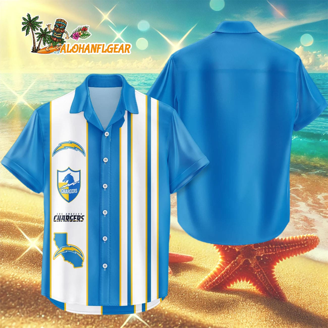 Los Angeles Chargers Hawaiian Shirt Classic Color Contrast, Los Angeles Chargers Aloha Shirt Los Angeles Chargers Hawaiian Shirt Classic Color Contrast, Los Angeles Chargers Aloha Shirt