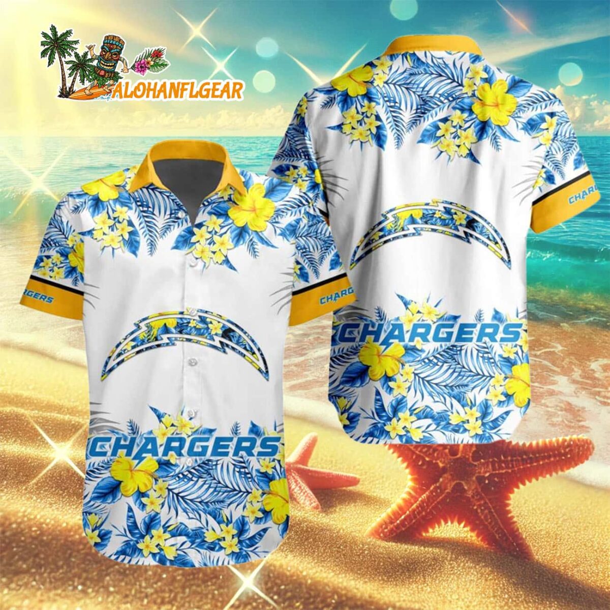Los Angeles Chargers Special Floral Tropical Team Spirit Hawaiian Shirt, Los Angeles Chargers Aloha Shirt 2 Los Angeles Chargers Special Floral Tropical Team Spirit Hawaiian Shirt Los Angeles Chargers Aloha Shirt 3