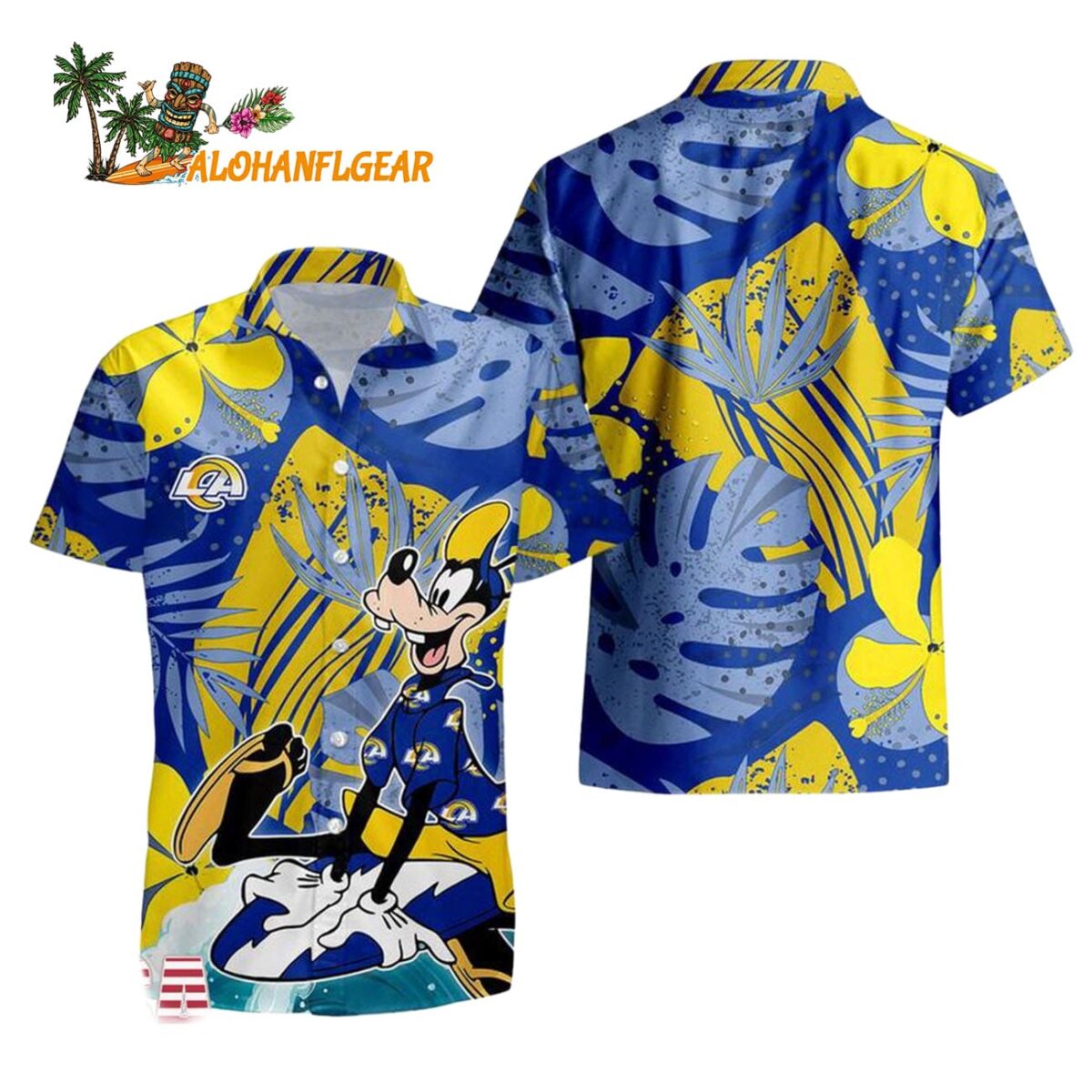 Los Angeles Rams Goofy Disney Limited Edition Hawaiian Shirt Los Angeles Rams Aloha Shirt 1