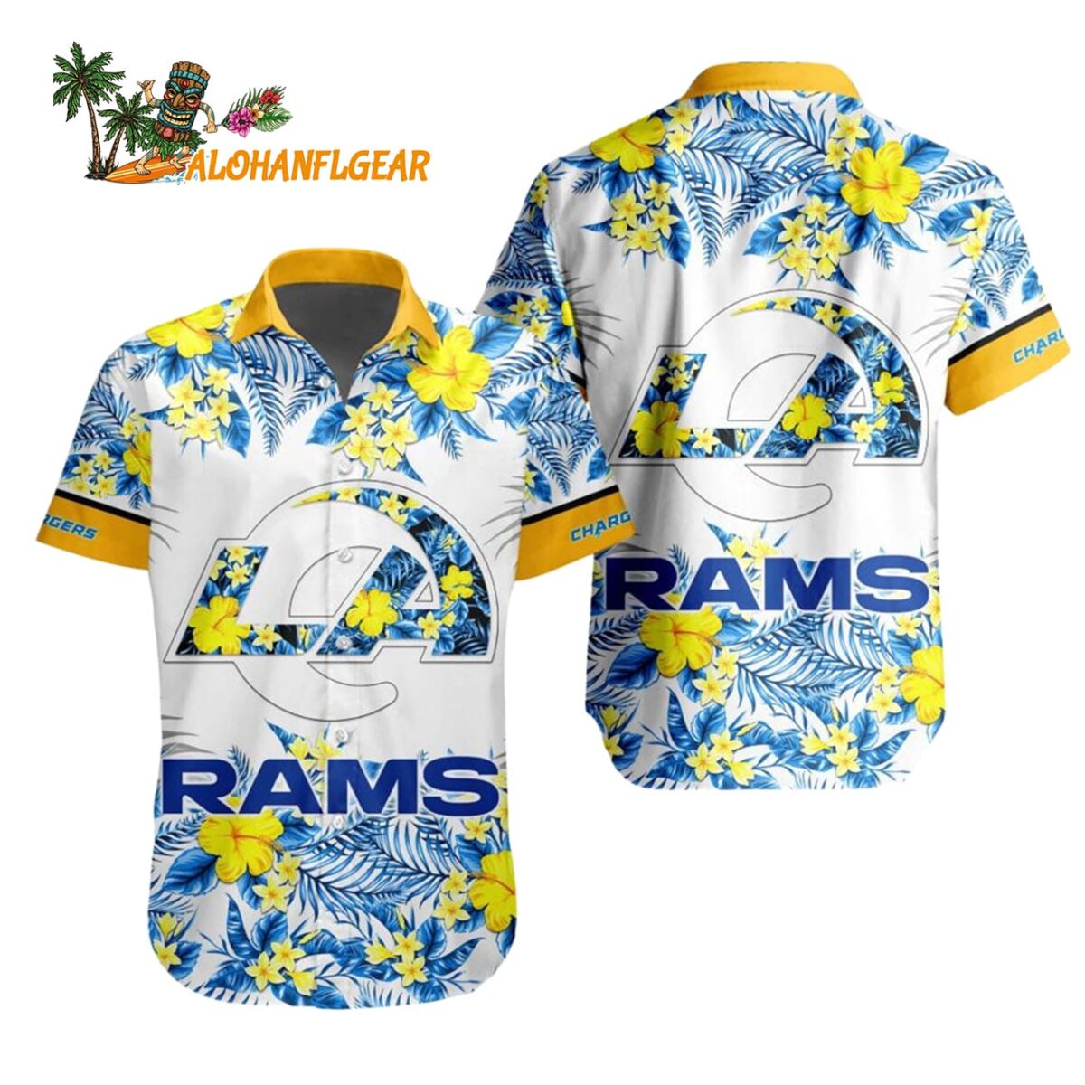 Los Angeles Rams Special Floral Tropical Team Spirit Hawaiian Shirt Los Angeles Rams Aloha Shirt 1
