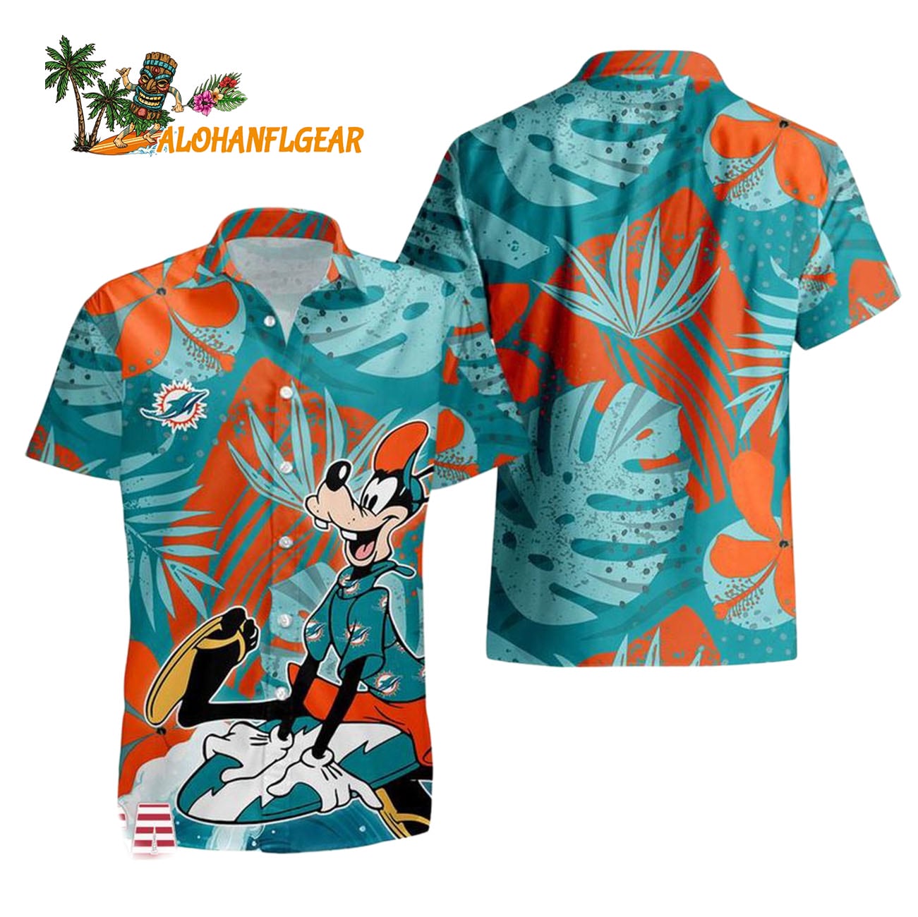 Miami Dolphins Goofy Disney Limited Edition Hawaiian Shirt, Miami Dolphins Aloha Shirt Miami Dolphins Goofy Disney Limited Edition Hawaiian Shirt, Miami Dolphins Aloha Shirt