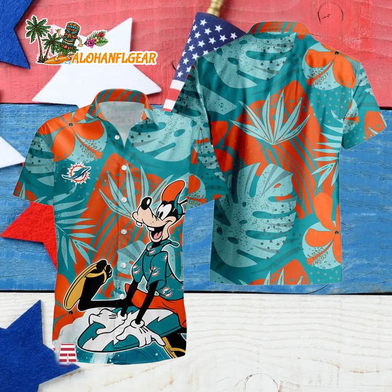 Miami Dolphins Goofy Disney Limited Edition Hawaiian Shirt, Miami Dolphins Aloha Shirt Miami Dolphins Goofy Disney Limited Edition Hawaiian Shirt, Miami Dolphins Aloha Shirt