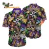 Minnesota Vikings Flower Tiki Me Off Hawaiian Shirt Minnesota Vikings Aloha Shirt 1