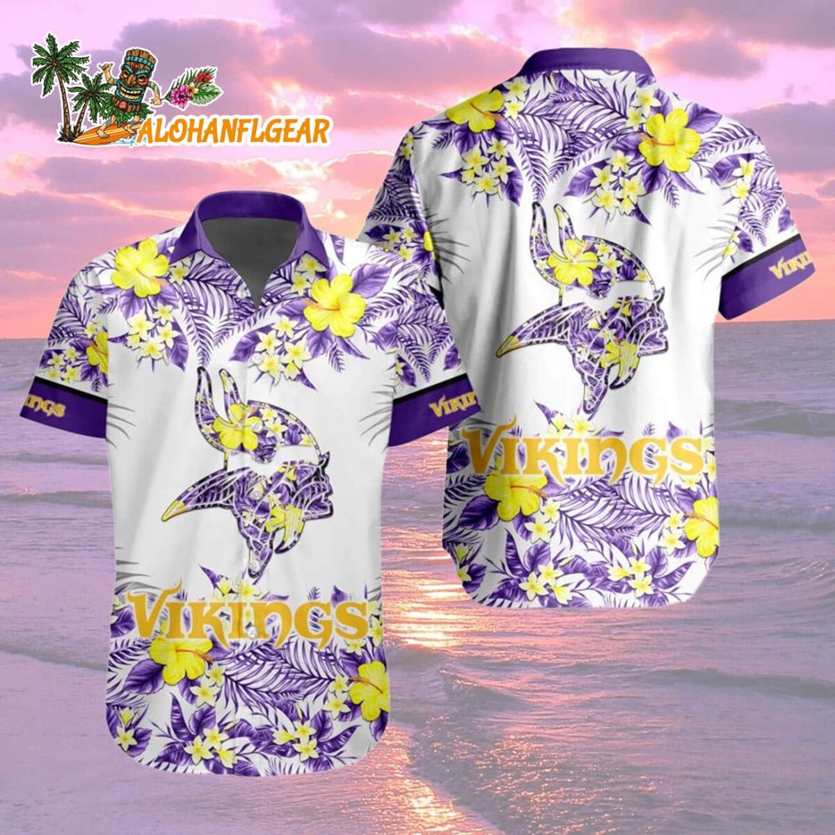 Minnesota Vikings Special Floral Tropical Team Spirit Hawaiian Shirt, Minnesota Vikings Aloha Shirt 1 Minnesota Vikings Special Floral Tropical Team Spirit Hawaiian Shirt Minnesota Vikings Aloha Shirt 2