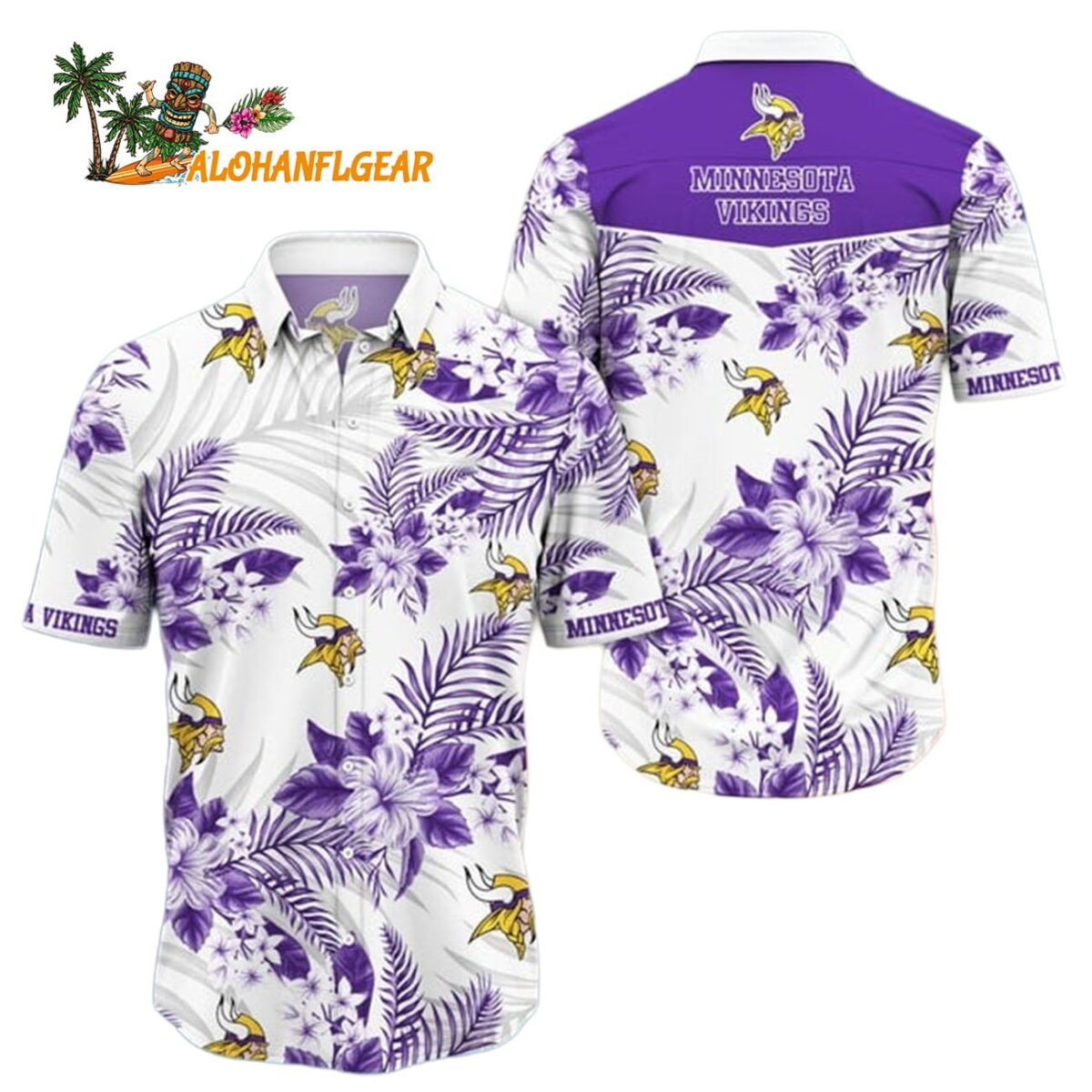 Minnesota Vikings Trending Hawaiian Shirt New Arrivals Minnesota Vikings Aloha Shirt 1