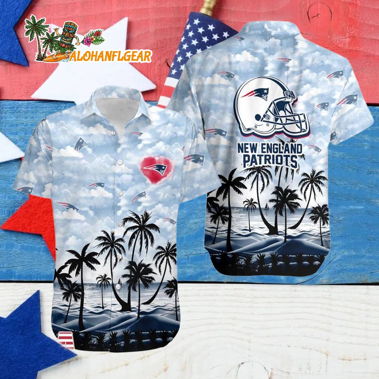 New England Patriots Coconut Palms Limited Edition Hawaiian Shirt, New England Patriots Aloha Shirt New England Patriots Coconut Palms Limited Edition Hawaiian Shirt, New England Patriots Aloha Shirt