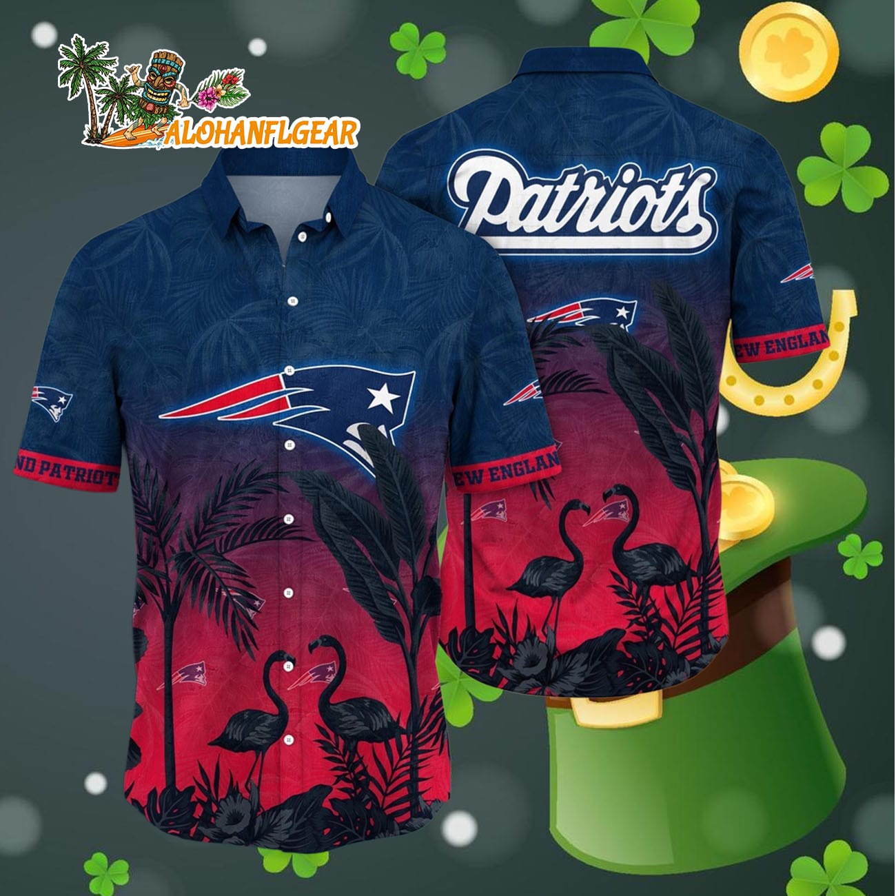 New England Patriots Flamingo And Flower Funny Hawaiian Shirt, New England Patriots Aloha Shirt New England Patriots Flamingo And Flower Funny Hawaiian Shirt, New England Patriots Aloha Shirt
