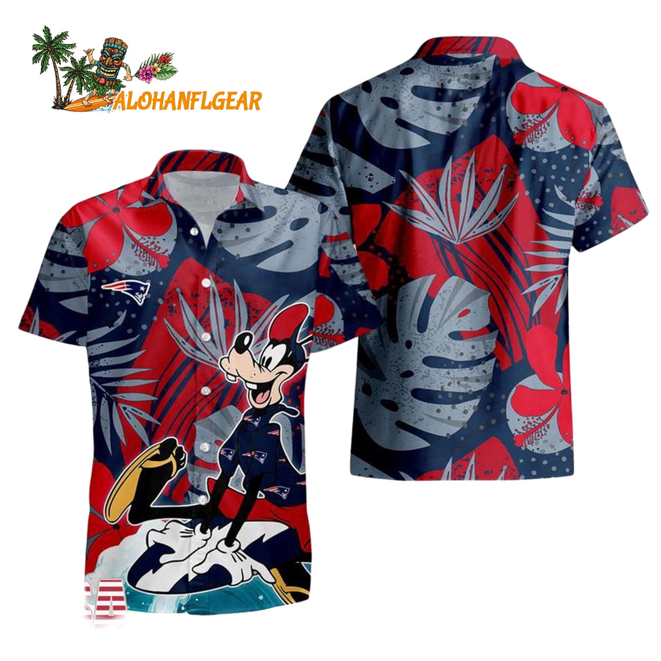 New England Patriots Goofy Disney Limited Edition Hawaiian Shirt, New England Patriots Aloha Shirt New England Patriots Goofy Disney Limited Edition Hawaiian Shirt, New England Patriots Aloha Shirt