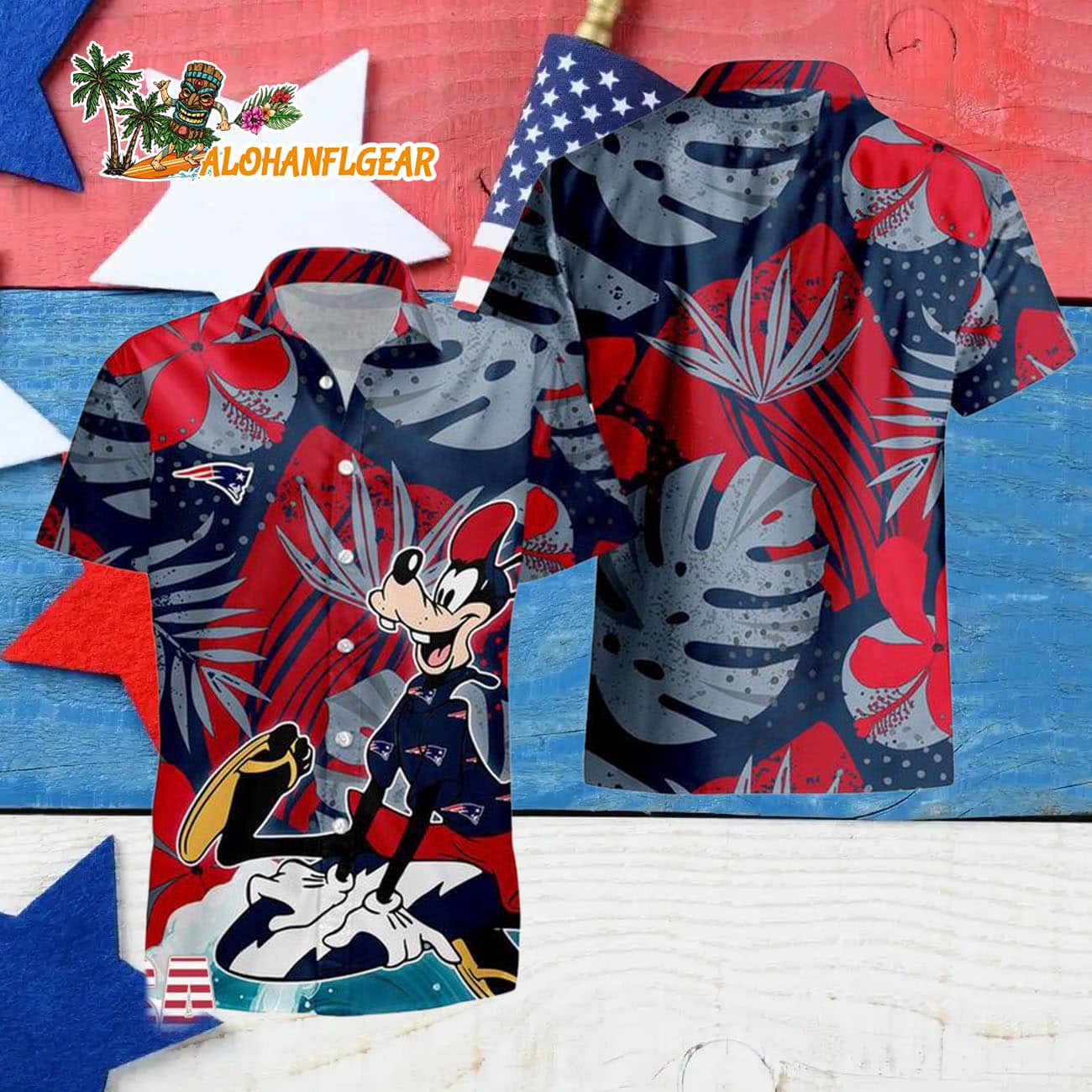 New England Patriots Goofy Disney Limited Edition Hawaiian Shirt, New England Patriots Aloha Shirt New England Patriots Goofy Disney Limited Edition Hawaiian Shirt, New England Patriots Aloha Shirt