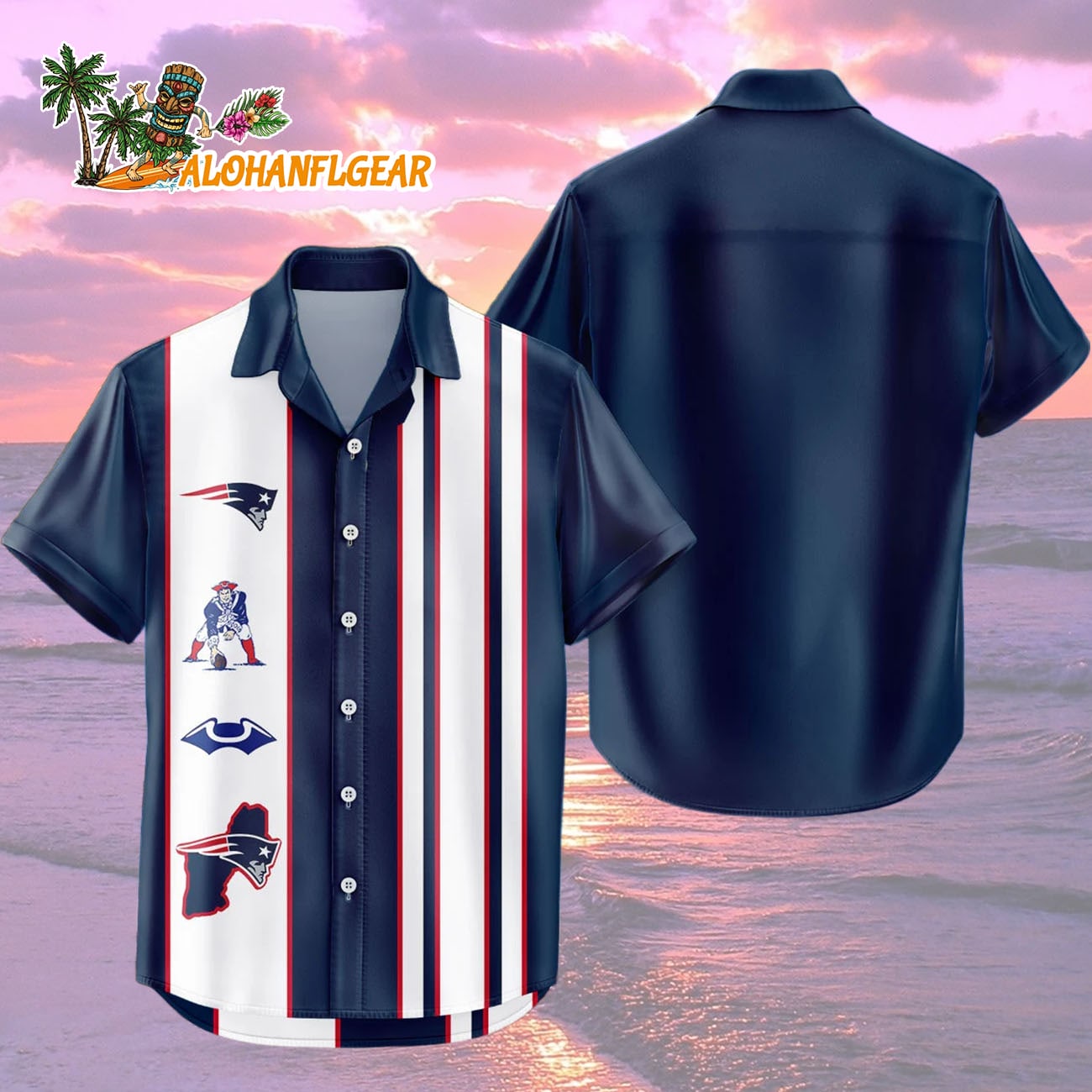New England Patriots Hawaiian Shirt Classic Color Contrast, New England Patriots Aloha Shirt New England Patriots Hawaiian Shirt Classic Color Contrast, New England Patriots Aloha Shirt