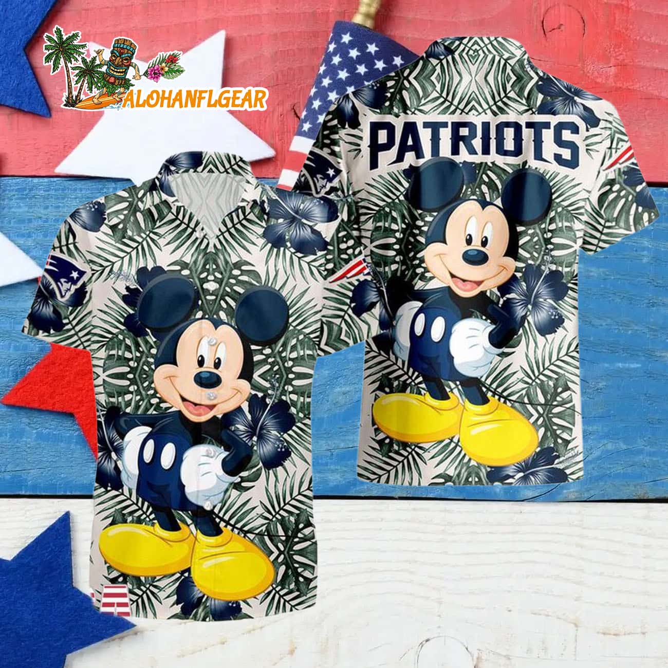 New England Patriots Mickey Disney Limited Edition Hawaiian Shirt, New England Patriots Aloha Shirt New England Patriots Mickey Disney Limited Edition Hawaiian Shirt, New England Patriots Aloha Shirt