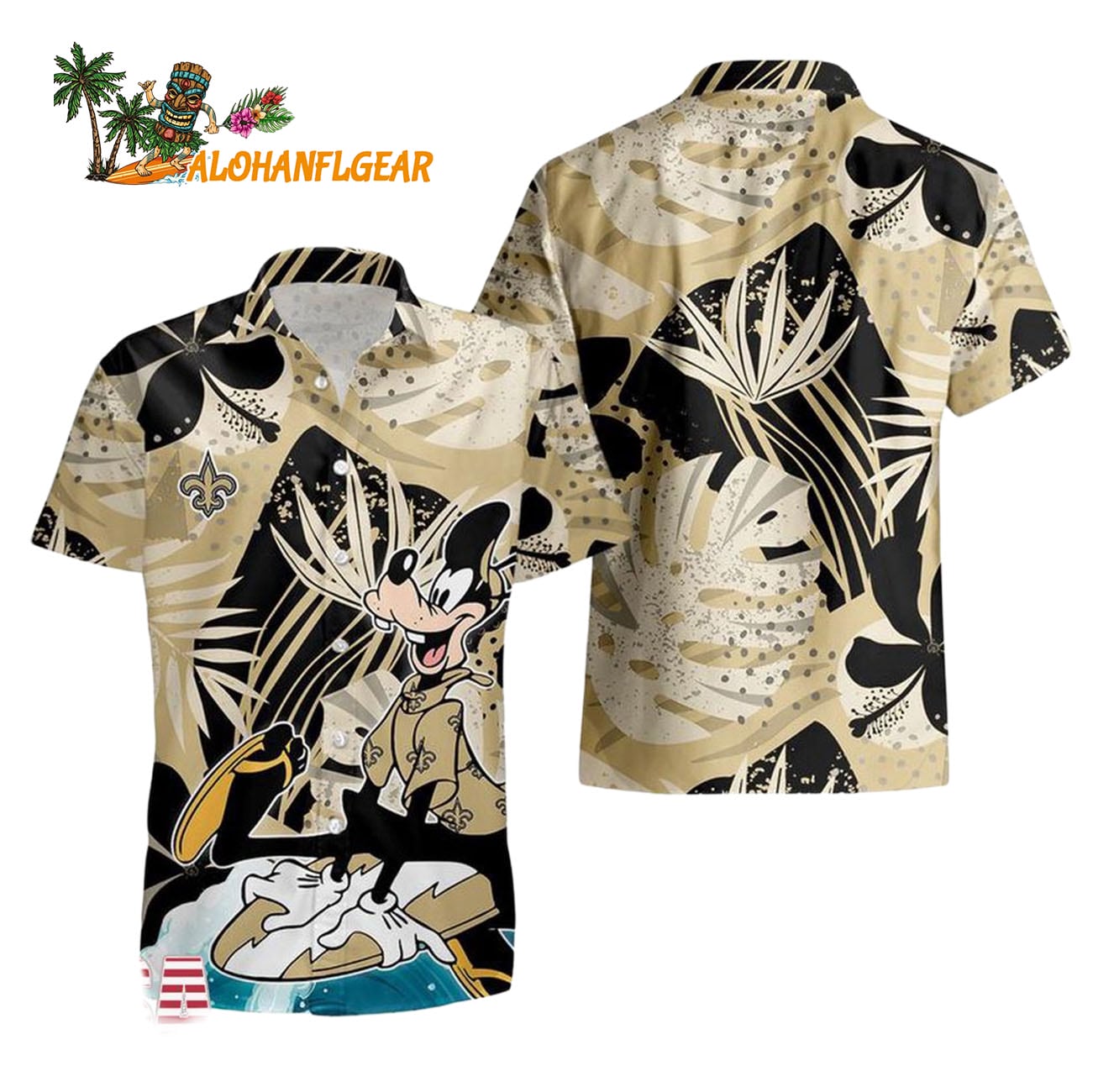 New Orleans Saints Goofy Disney Limited Edition Hawaiian Shirt, New Orleans Saints Aloha Shirt New Orleans Saints Goofy Disney Limited Edition Hawaiian Shirt, New Orleans Saints Aloha Shirt