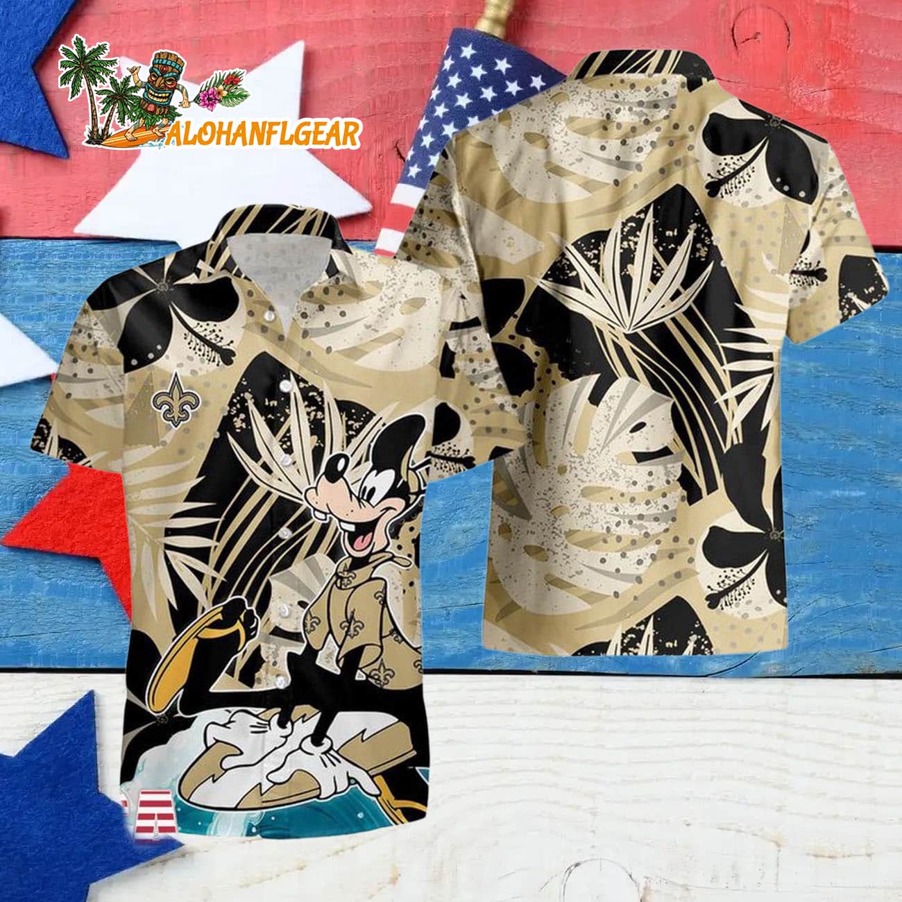 New Orleans Saints Goofy Disney Limited Edition Hawaiian Shirt, New Orleans Saints Aloha Shirt New Orleans Saints Goofy Disney Limited Edition Hawaiian Shirt, New Orleans Saints Aloha Shirt