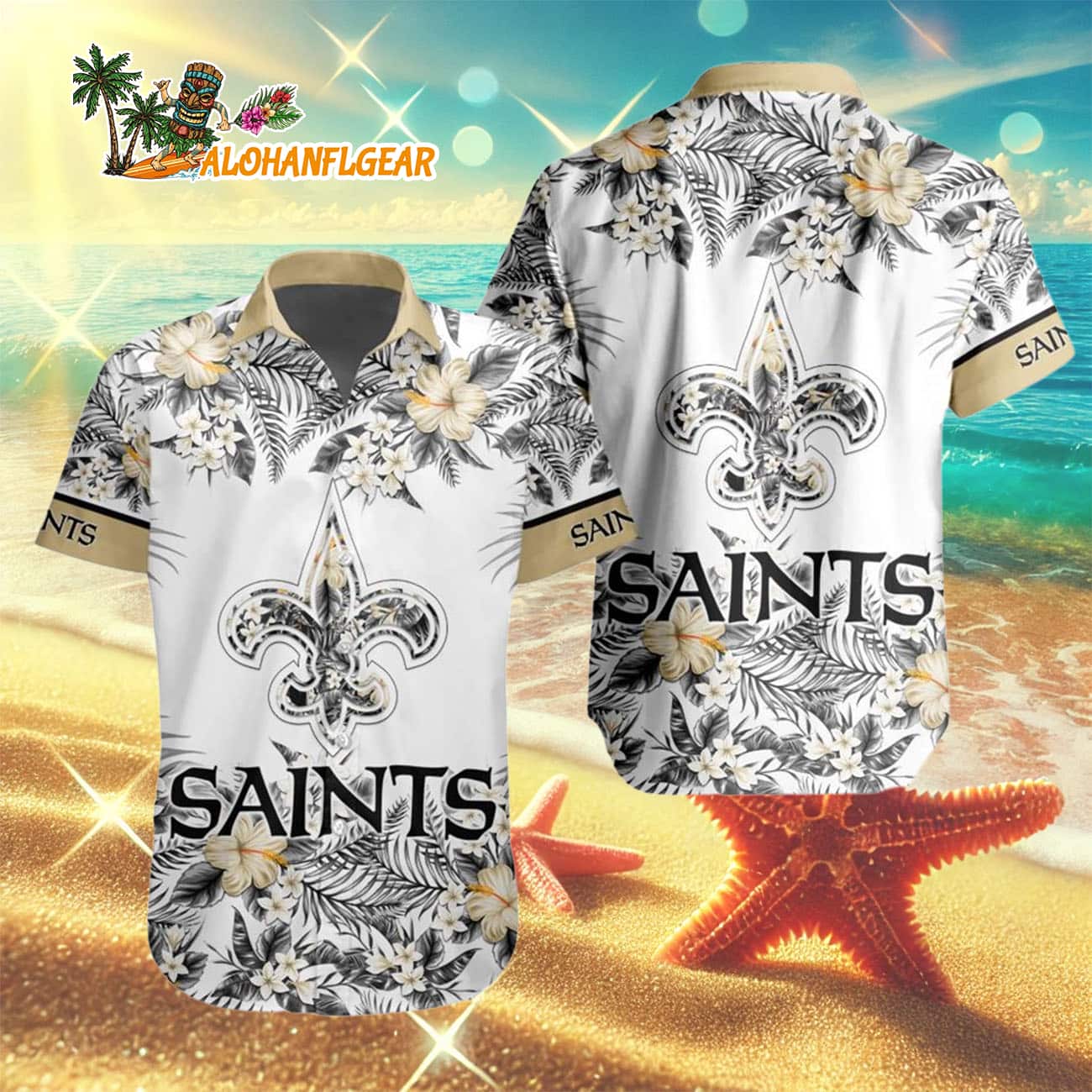 New Orleans Saints Special Floral Tropical Team Spirit Hawaiian Shirt, New Orleans Saints Aloha Shirt New Orleans Saints Special Floral Tropical Team Spirit Hawaiian Shirt, New Orleans Saints Aloha Shirt
