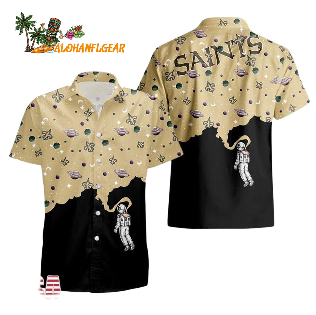 New Orleans Saints Universal Astronaut Pattern Hawaiian Shirt, New Orleans Saints Aloha Shirt New Orleans Saints Universal Astronaut Pattern Hawaiian Shirt, New Orleans Saints Aloha Shirt
