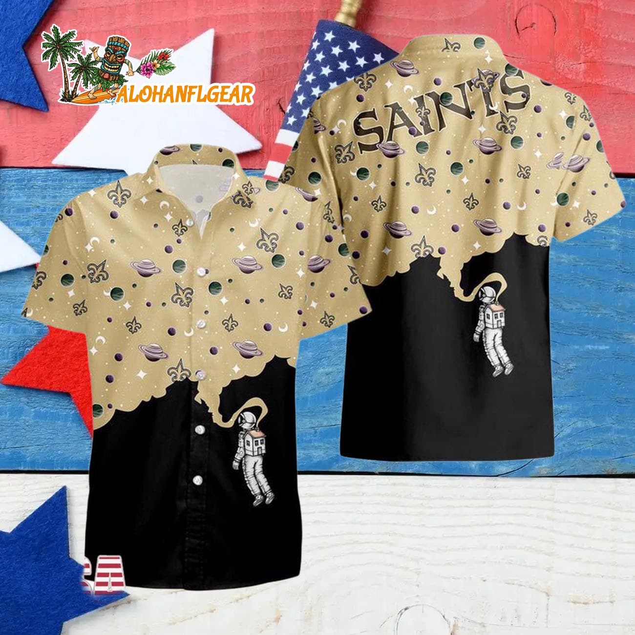 New Orleans Saints Universal Astronaut Pattern Hawaiian Shirt, New Orleans Saints Aloha Shirt New Orleans Saints Universal Astronaut Pattern Hawaiian Shirt, New Orleans Saints Aloha Shirt