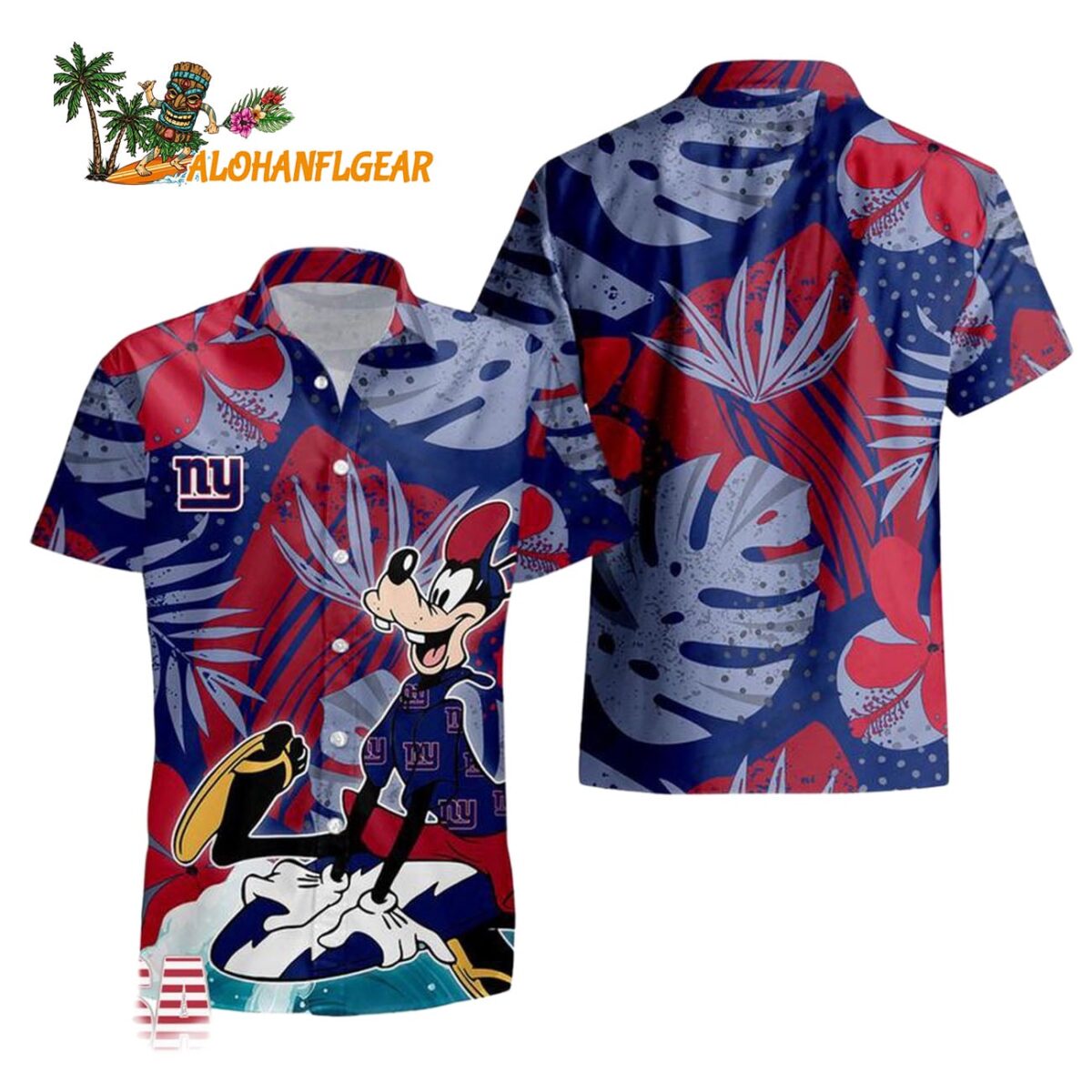 New York Giants Goofy Disney Limited Edition Hawaiian Shirt New York Giants Aloha Shirt 1