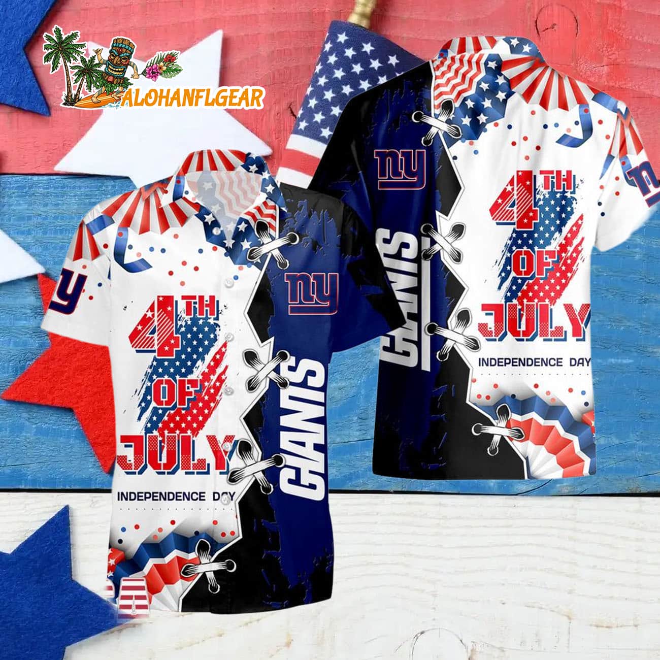 New York Giants Happy Independence Day Resurgence Hawaiian Shirt, NFL Aloha Shirt New York Giants Happy Independence Day Resurgence Hawaiian Shirt, NFL Aloha Shirt