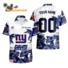 New York Giants Hibiscus Flower Custom Name Hawaiian Shirt NFL Aloha Shirt 1