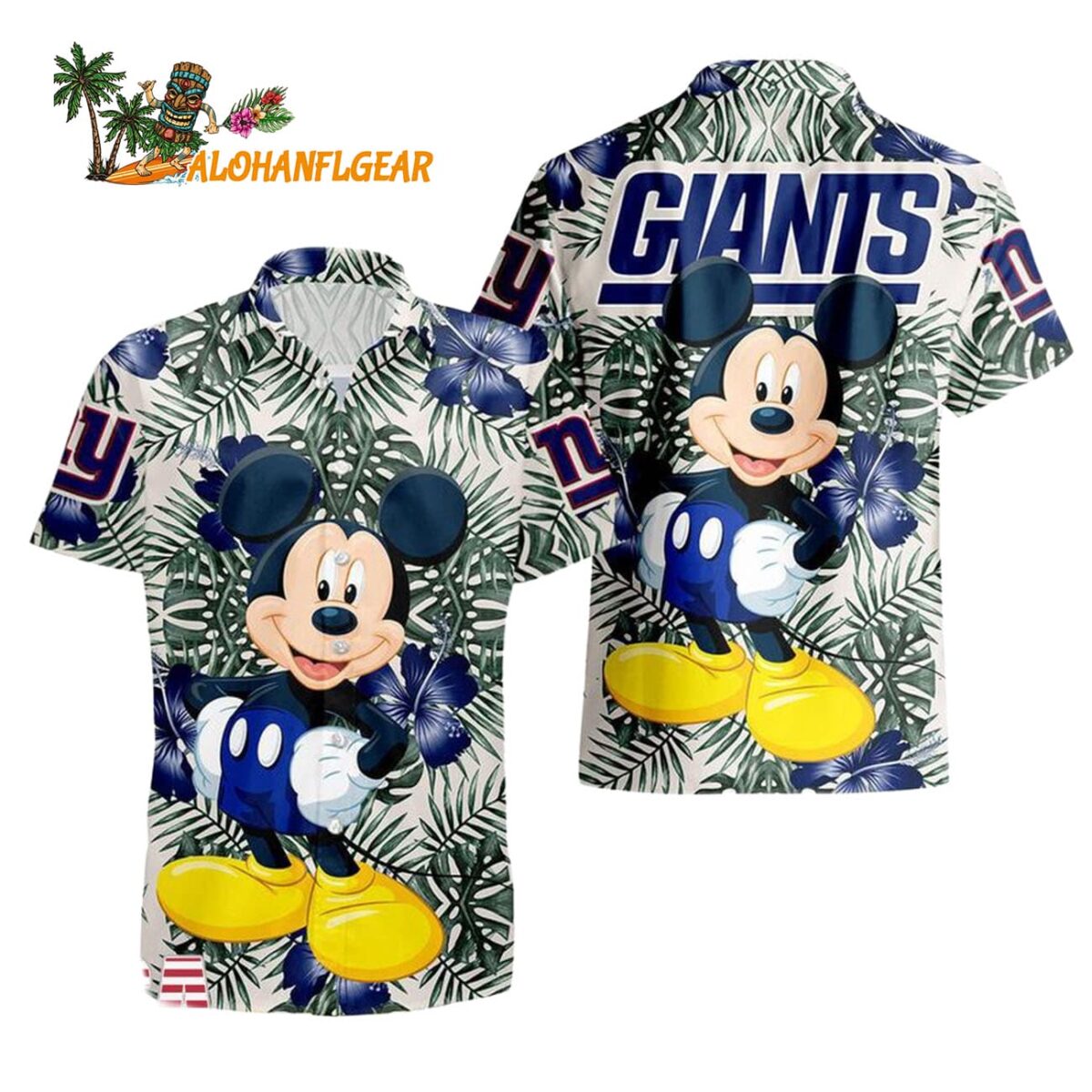 New York Giants Mickey Disney Limited Edition Hawaiian Shirt New York Giants Aloha Shirt 1