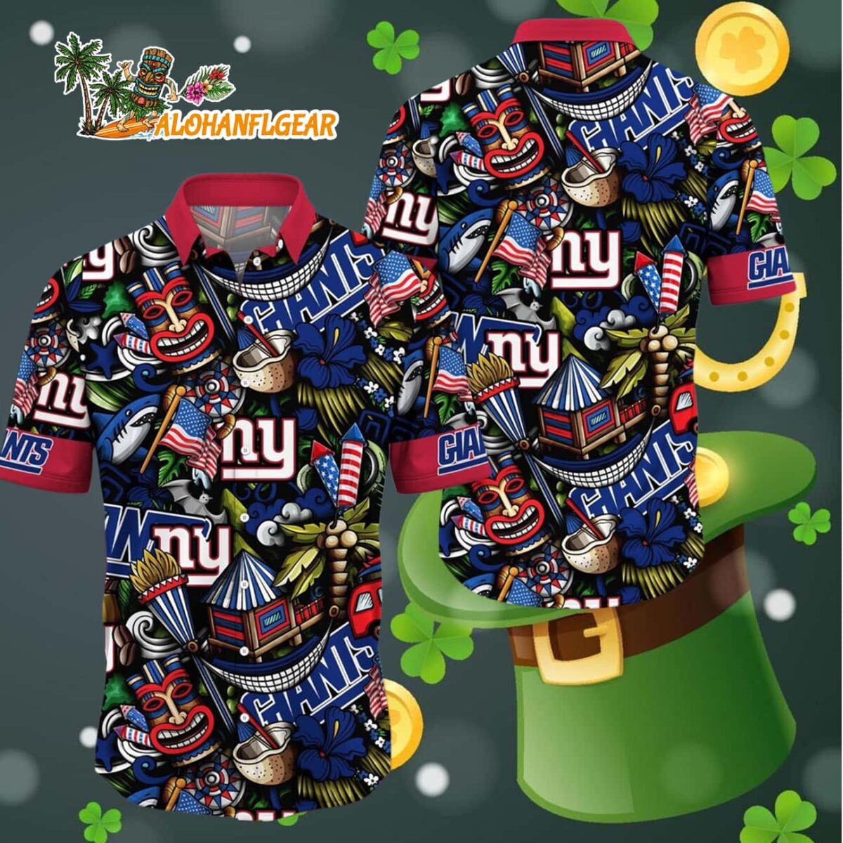 New York Giants Tiki Me Off Hawaiian Shirt New York Giants Aloha Shirt 4