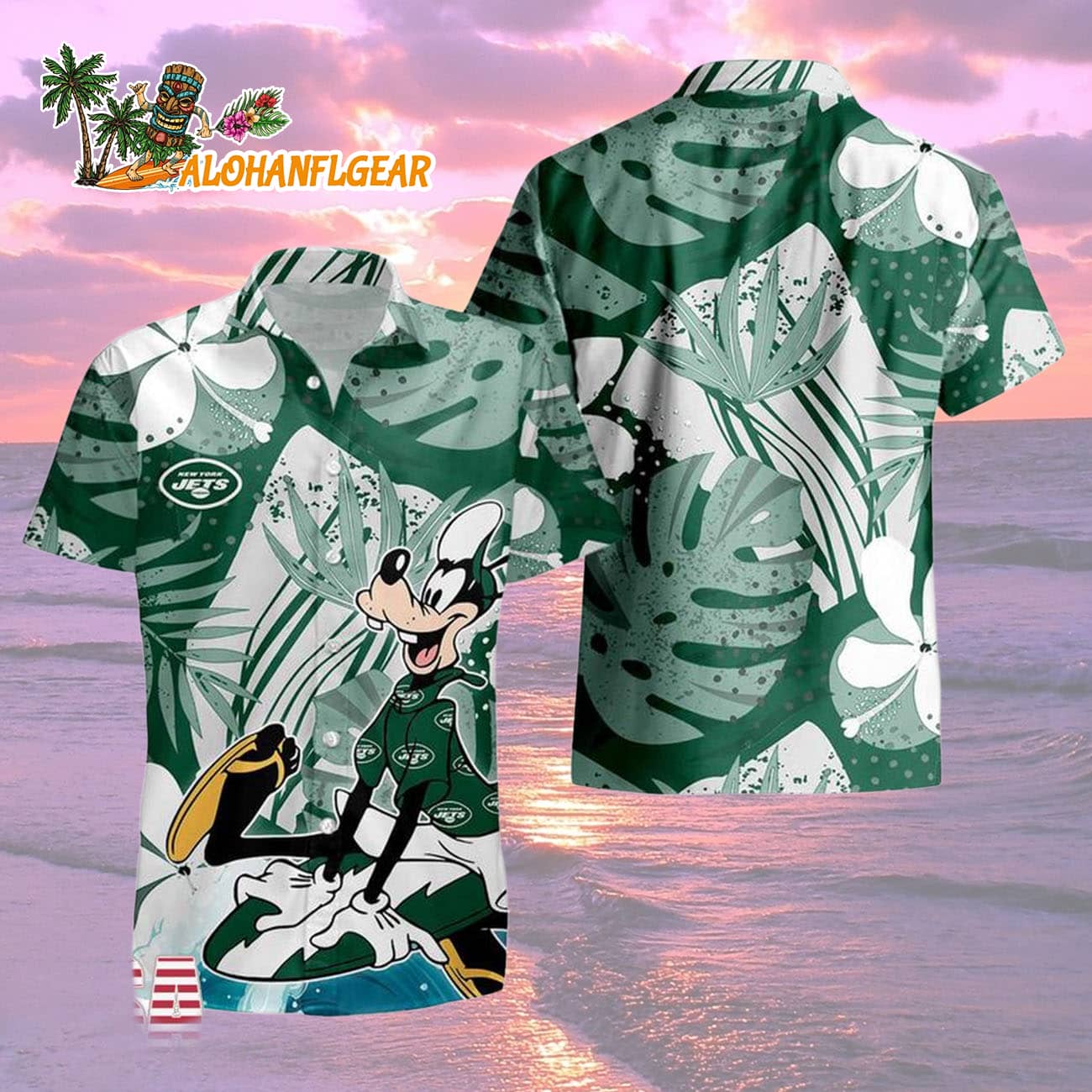 New York Jets Goofy Disney Limited Edition Hawaiian Shirt, New York Jets Aloha Shirt New York Jets Goofy Disney Limited Edition Hawaiian Shirt, New York Jets Aloha Shirt