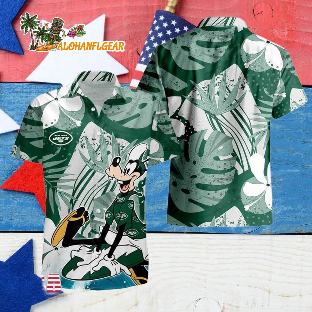 New York Jets Goofy Disney Limited Edition Hawaiian Shirt New York Jets Aloha Shirt 4 New York Jets Goofy Disney Limited Edition Hawaiian Shirt New York Jets Aloha Shirt 4