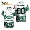 New York Jets Hibiscus Flower Custom Name Hawaiian Shirt NFL Aloha Shirt 1