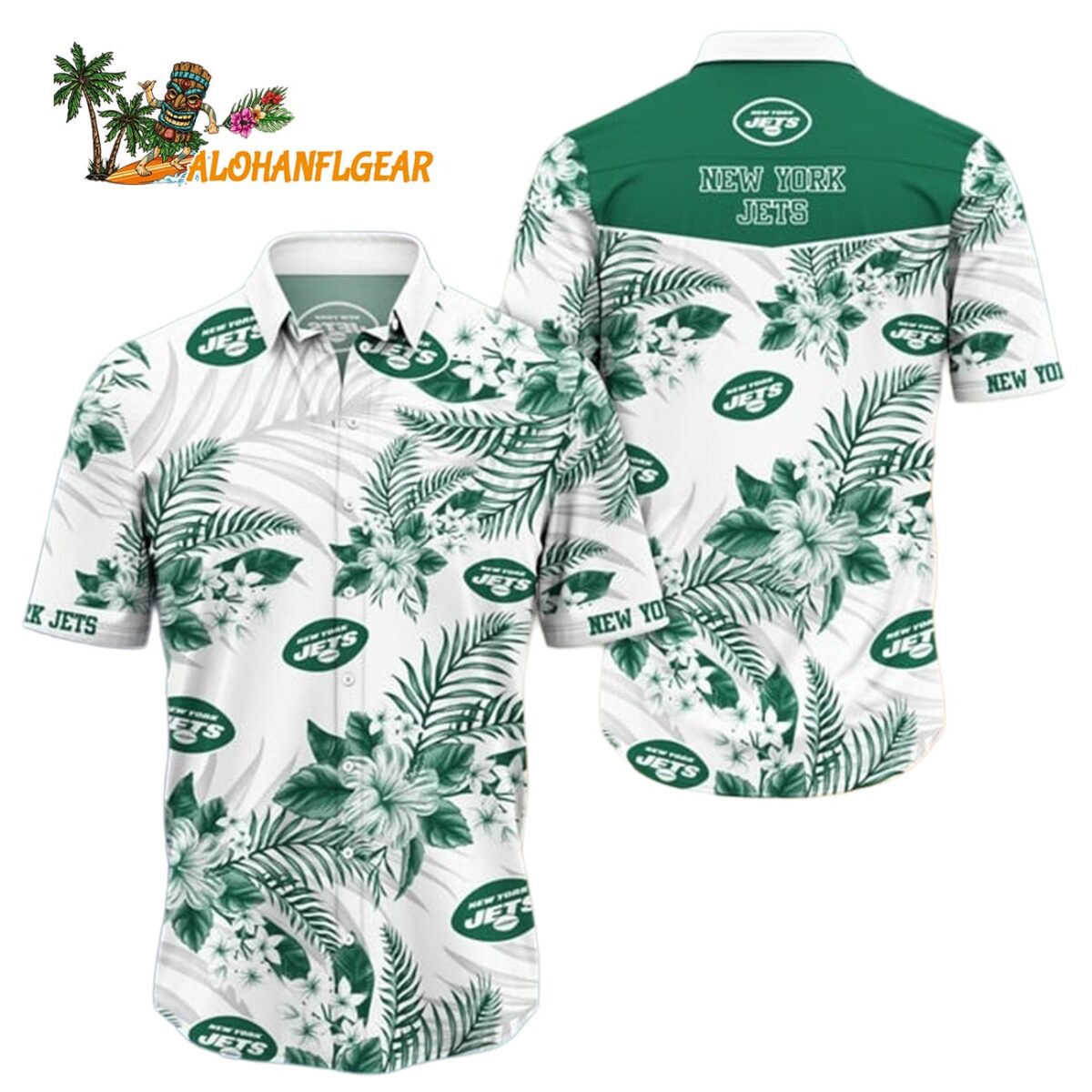New York Jets Trending Hawaiian Shirt New Arrivals New York Jets Aloha Shirt 1