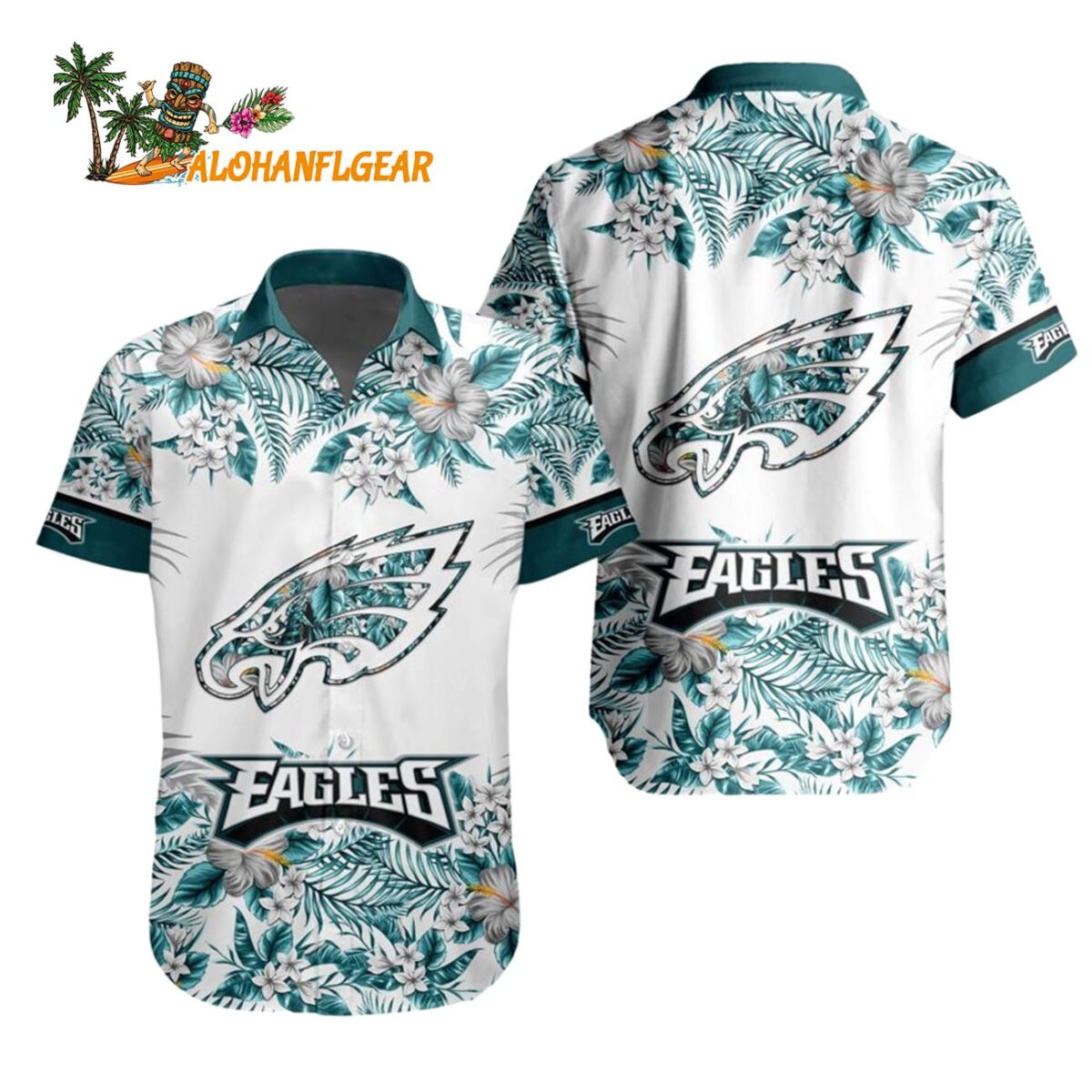 Philadelphia Eagles Special Floral Tropical Team Spirit Hawaiian Shirt Philadelphia Eagles Aloha Shirt 1
