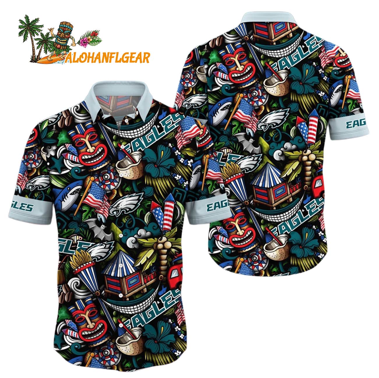 Philadelphia Eagles Tiki Me Off Hawaiian Shirt, Philadelphia Eagles Aloha Shirt Philadelphia Eagles Tiki Me Off Hawaiian Shirt, Philadelphia Eagles Aloha Shirt