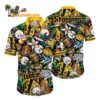 Pittsburgh Steelers Flower Tiki Me Off Hawaiian Shirt Pittsburgh Steelers Aloha Shirt 1
