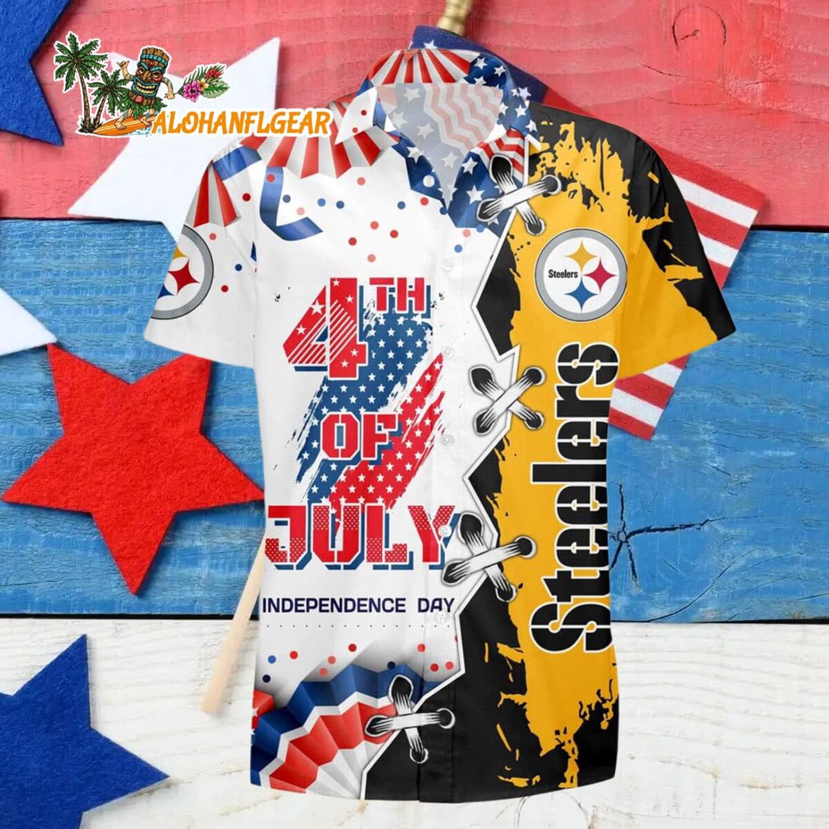 Pittsburgh Steelers Happy Independence Day Resurgence Hawaiian Shirt NFL Aloha Shirt 4 Pittsburgh Steelers Happy Independence Day Resurgence Hawaiian Shirt NFL Aloha Shirt 4