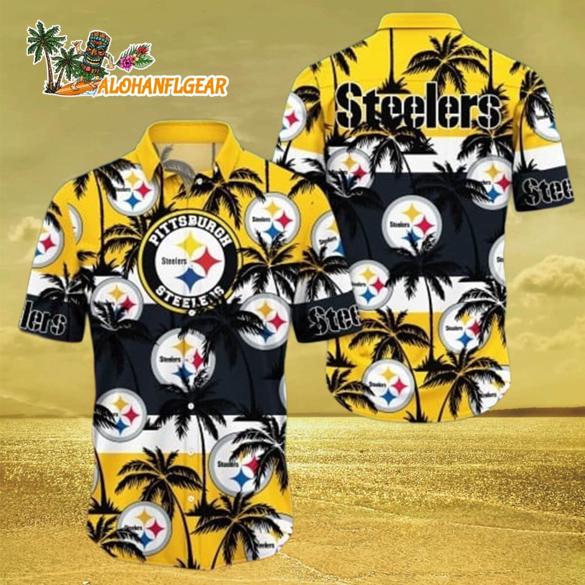 Pittsburgh Steelers Hawaiian Shirt Trending Summer Gift For Fan, Pittsburgh Steelers Aloha Shirt 2 Pittsburgh Steelers Hawaiian Shirt Trending Summer Gift For Fan Pittsburgh Steelers Aloha Shirt 3