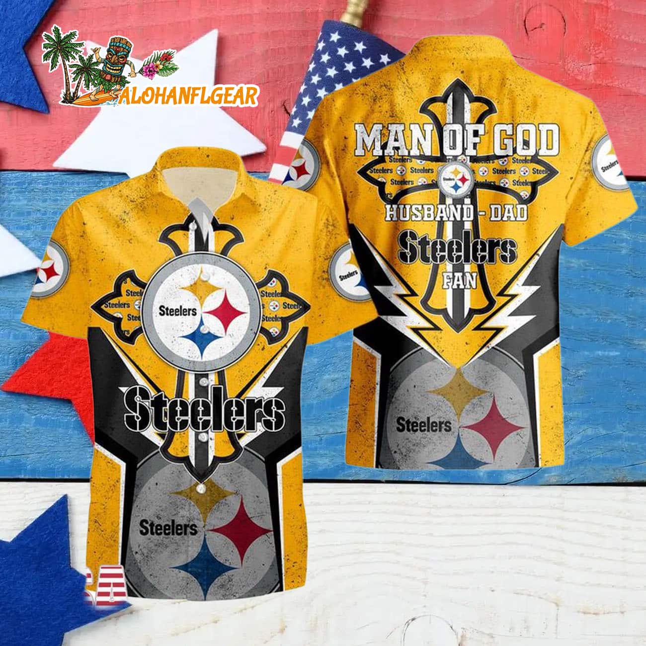 Pittsburgh Steelers Man Of God Gift For Fathers Day Hawaiian Shirt, Pittsburgh Steelers Aloha Shirt Pittsburgh Steelers Man Of God Gift For Fathers Day Hawaiian Shirt, Pittsburgh Steelers Aloha Shirt