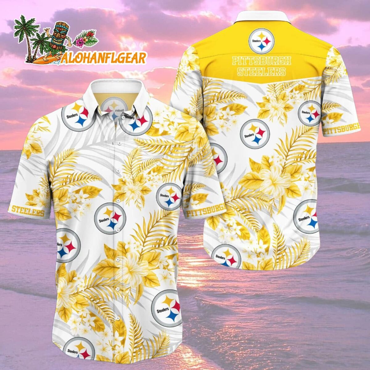 Pittsburgh Steelers Trending Hawaiian Shirt New Arrivals, Pittsburgh Steelers Aloha Shirt 1 Pittsburgh Steelers Trending Hawaiian Shirt New Arrivals Pittsburgh Steelers Aloha Shirt 2
