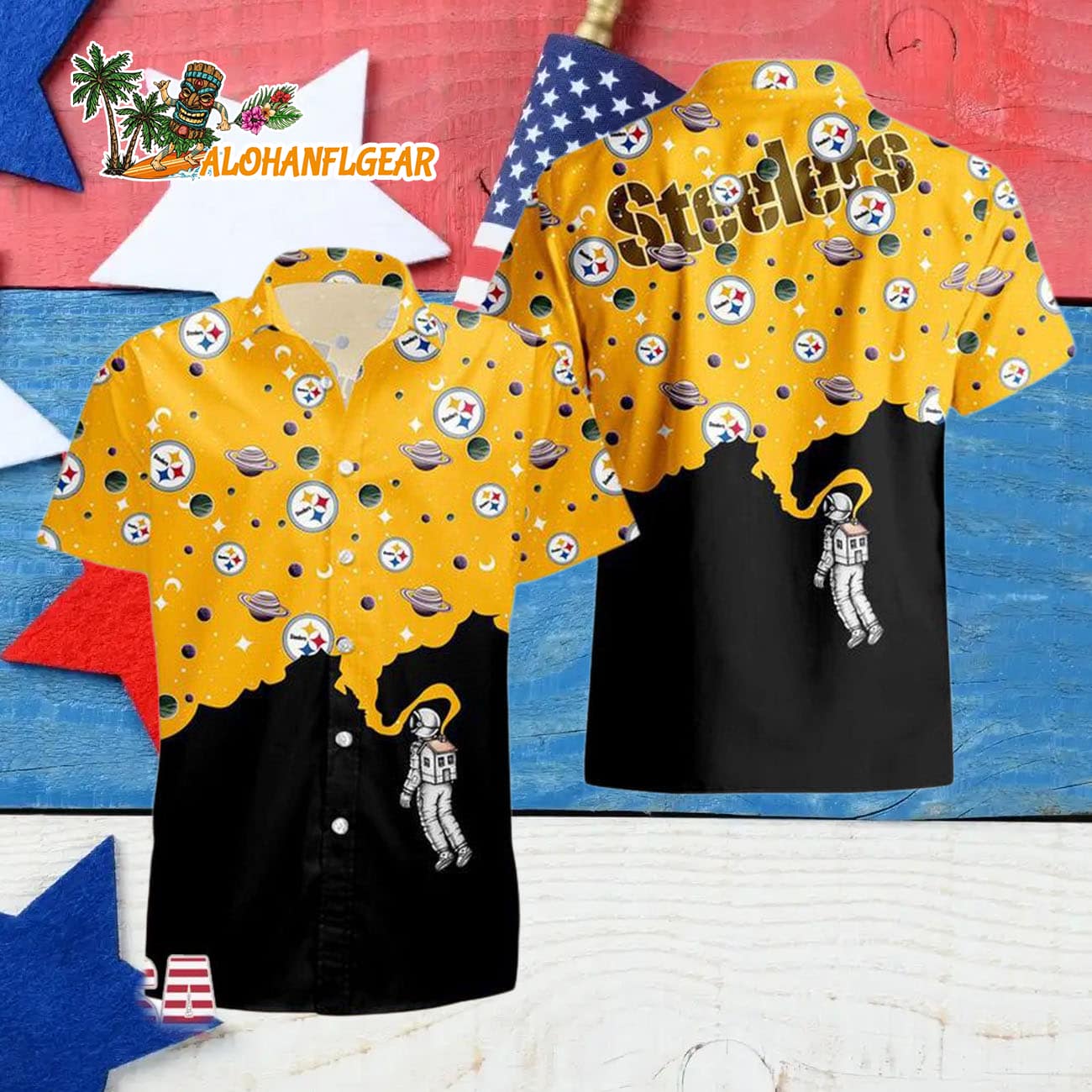 Pittsburgh Steelers Universal Astronaut Pattern Hawaiian Shirt, Pittsburgh Steelers Aloha Shirt Pittsburgh Steelers Universal Astronaut Pattern Hawaiian Shirt, Pittsburgh Steelers Aloha Shirt