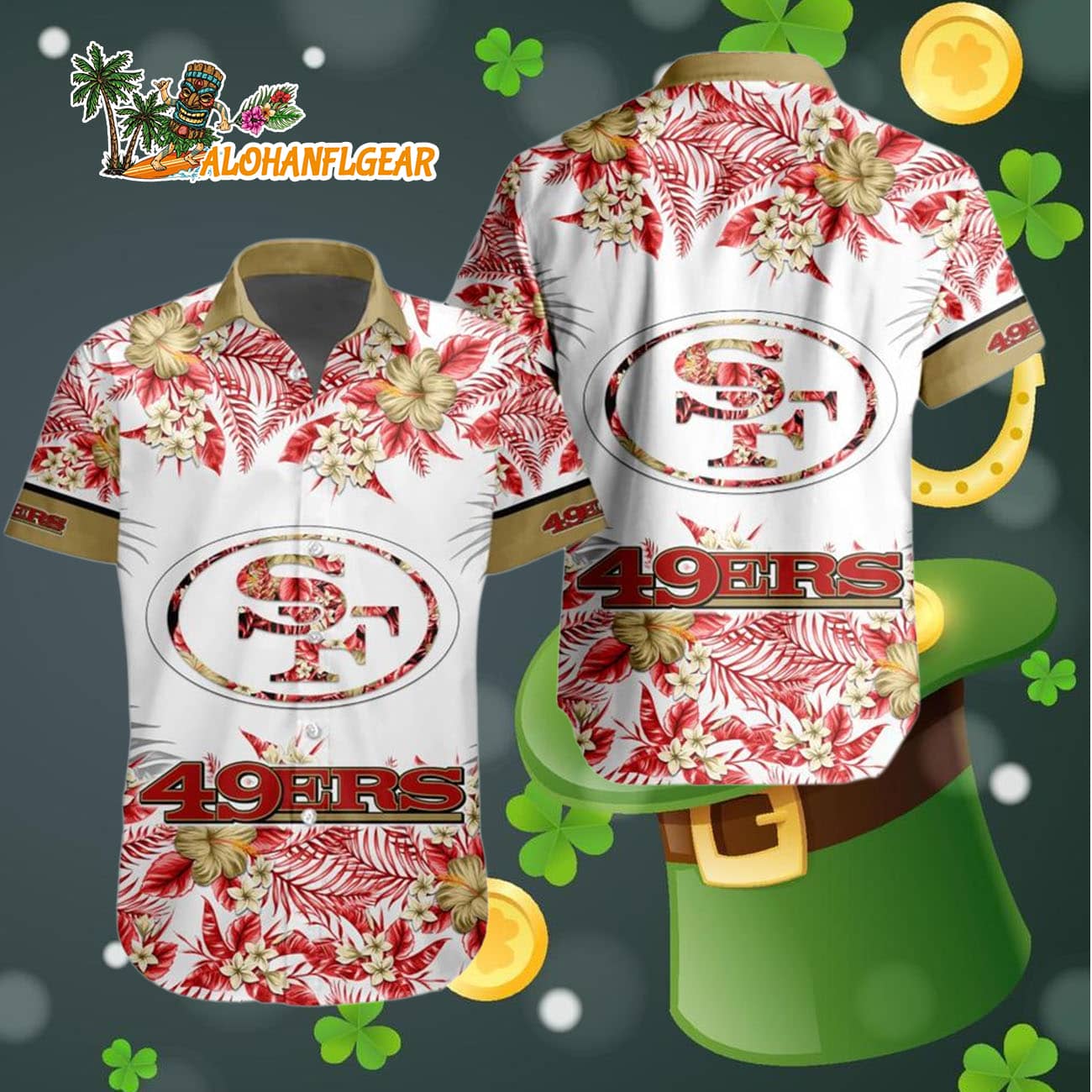 San Francisco 49ers Special Floral Tropical Team Spirit Hawaiian Shirt, San Francisco 49ers Aloha Shirt San Francisco 49ers Special Floral Tropical Team Spirit Hawaiian Shirt, San Francisco 49ers Aloha Shirt