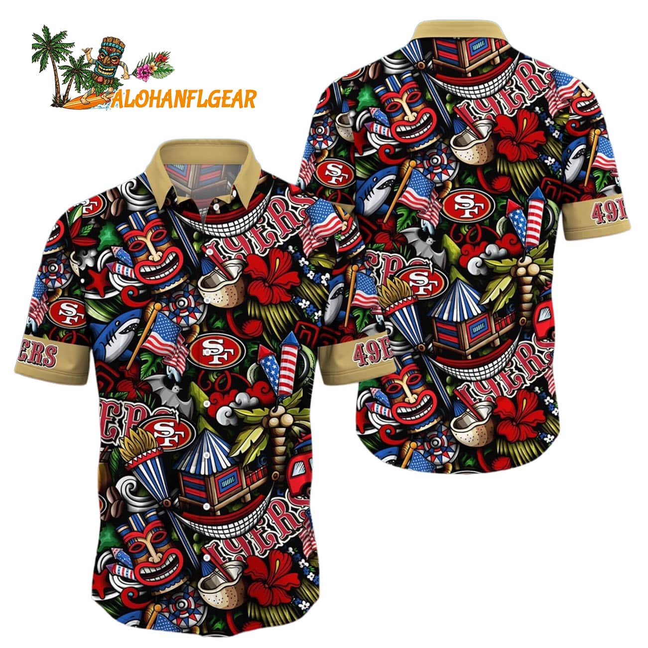 San Francisco 49ers Tiki Me Off Hawaiian Shirt, San Francisco 49ers Aloha Shirt San Francisco 49ers Tiki Me Off Hawaiian Shirt, San Francisco 49ers Aloha Shirt