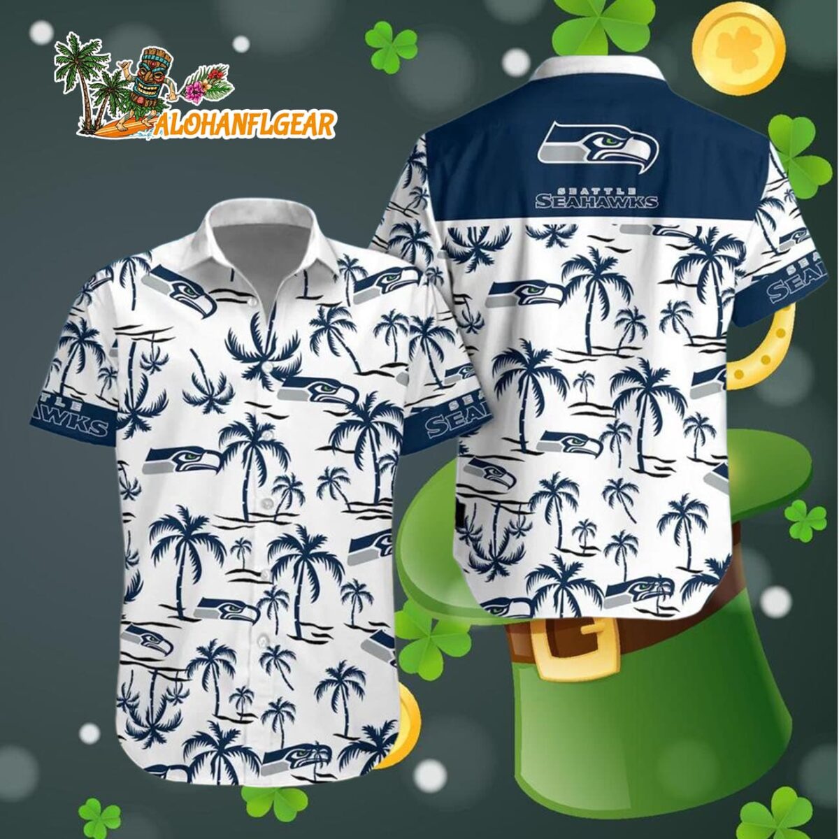 Seattle Seahawks Coconut Logo Beach Hawaiian Shirt NFL Aloha Shirt 4 Seattle Seahawks Coconut Logo Beach Hawaiian Shirt NFL Aloha Shirt 4