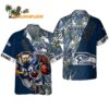 Seattle Seahawks Mascot Summer Hawaiian Shirt Seattle Seahawks Aloha Shirt 1