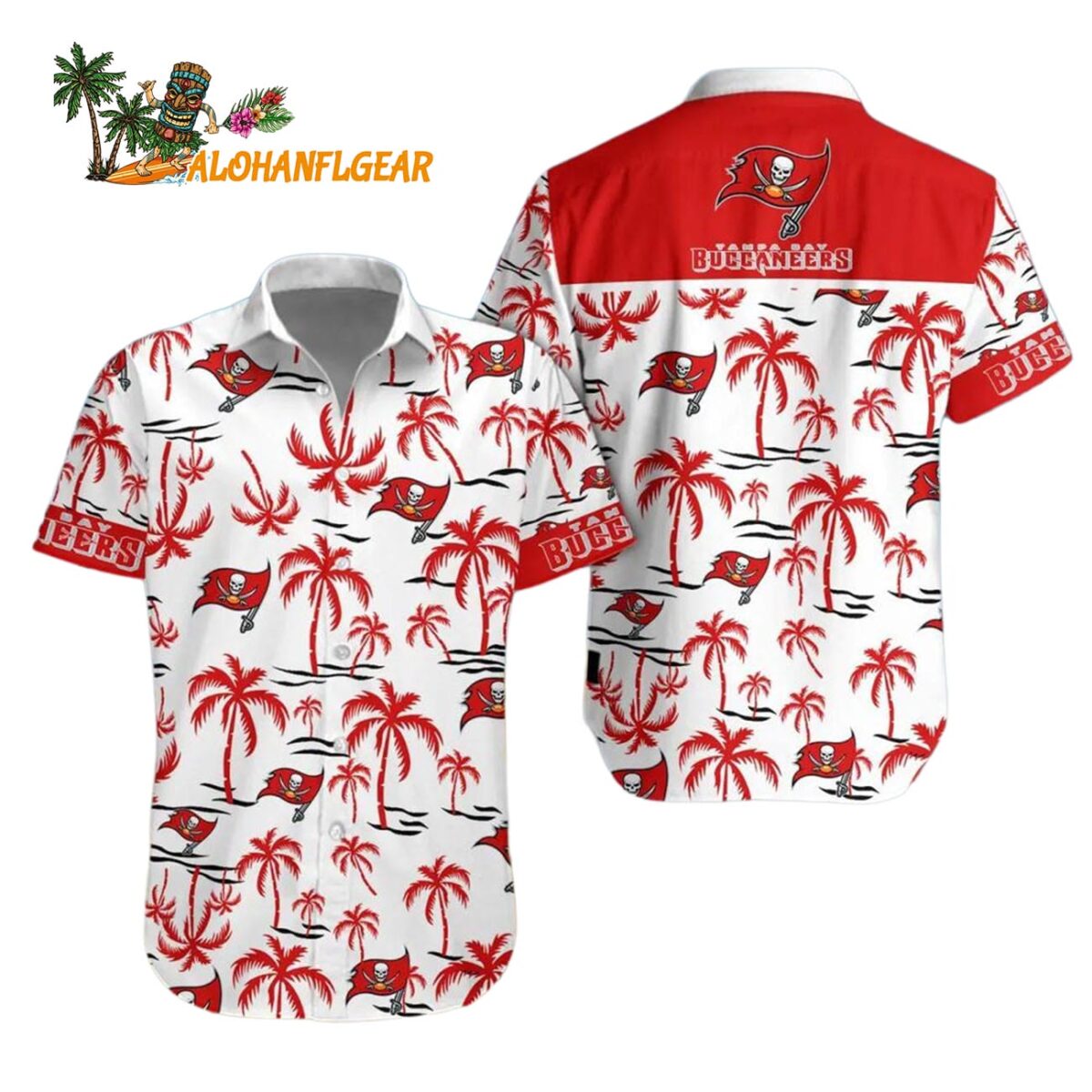Tampa Bay Buccaneers Coconut Logo Beach Hawaiian Shirt NFL Aloha Shirt 1