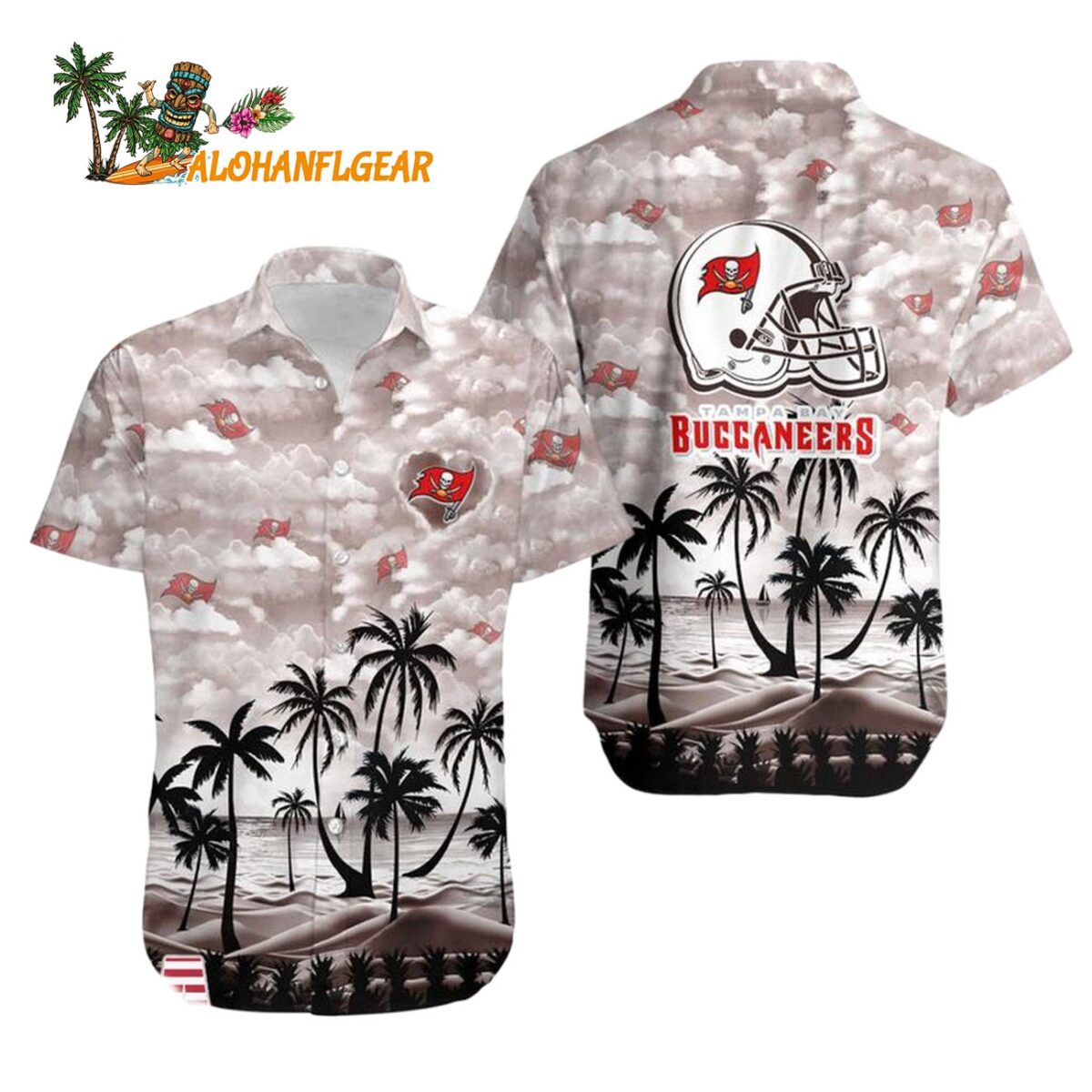 Tampa Bay Buccaneers Coconut Palms Limited Edition Hawaiian Shirt Tampa Bay Buccaneers Aloha Shirt 1