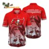 Tampa Bay Buccaneers Flamingo And Flower Funny Hawaiian Shirt Tampa Bay Buccaneers Aloha Shirt 1