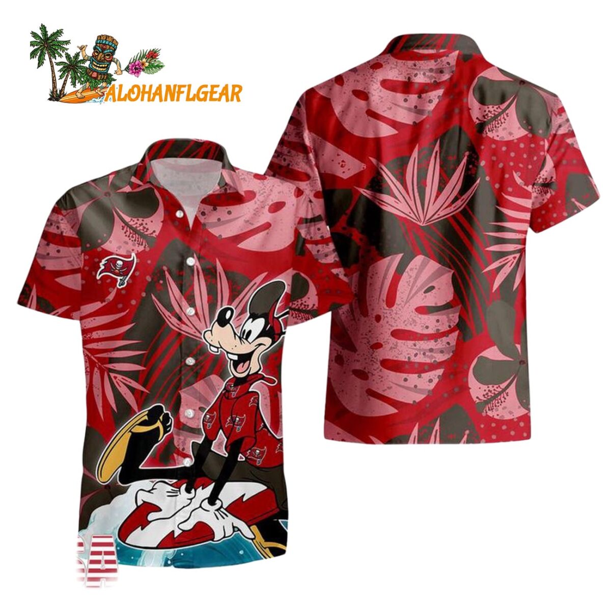 Tampa Bay Buccaneers Goofy Disney Limited Edition Hawaiian Shirt Tampa Bay Buccaneers Aloha Shirt 1