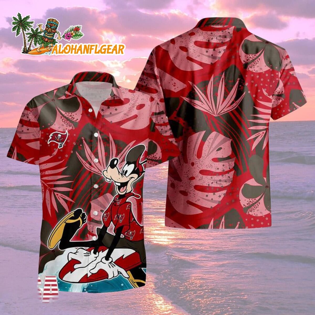 Tampa Bay Buccaneers Goofy Disney Limited Edition Hawaiian Shirt, Tampa Bay Buccaneers Aloha Shirt 1 Tampa Bay Buccaneers Goofy Disney Limited Edition Hawaiian Shirt Tampa Bay Buccaneers Aloha Shirt 2