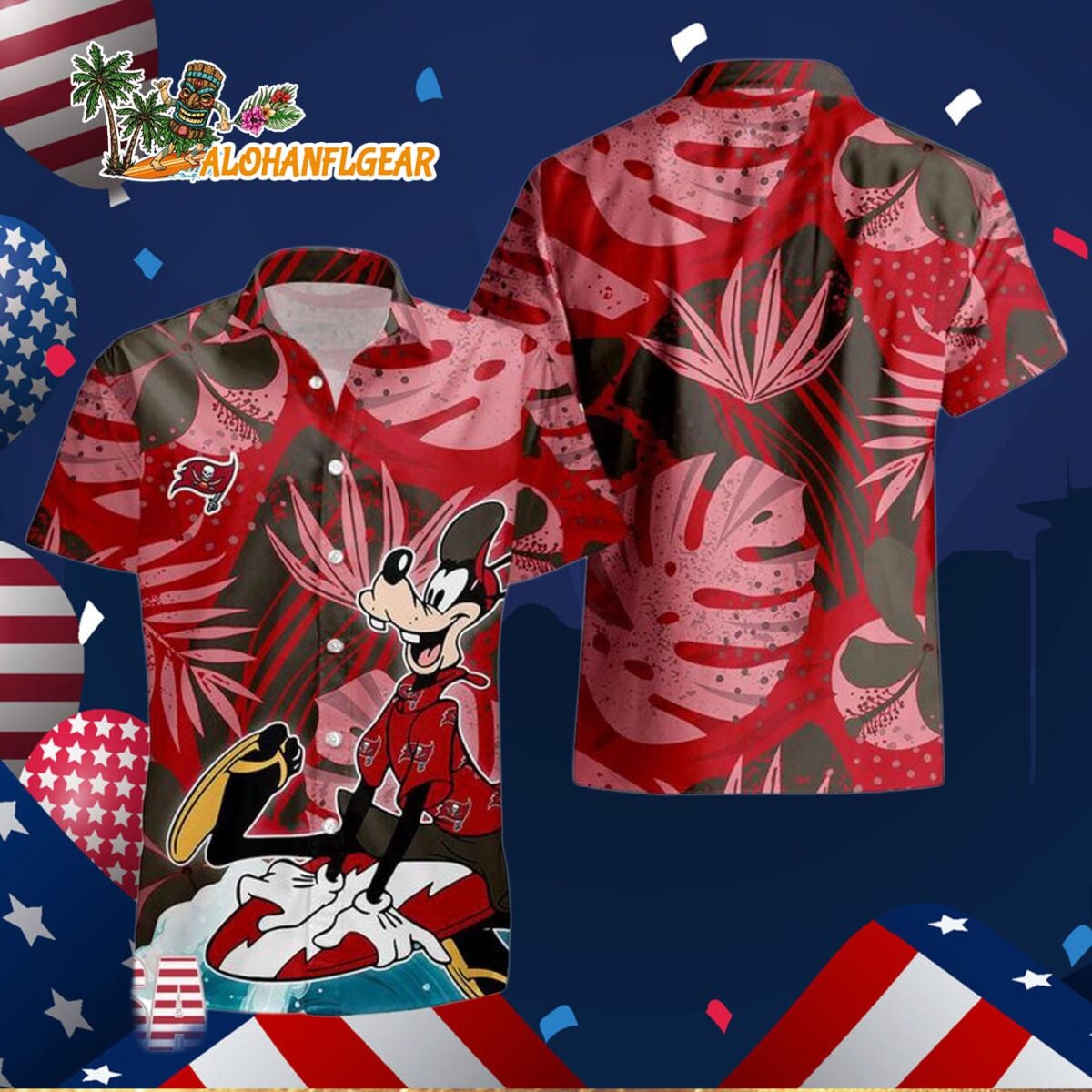 Tampa Bay Buccaneers Goofy Disney Limited Edition Hawaiian Shirt, Tampa Bay Buccaneers Aloha Shirt 2 Tampa Bay Buccaneers Goofy Disney Limited Edition Hawaiian Shirt Tampa Bay Buccaneers Aloha Shirt 3
